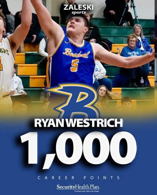 Ryan Westrich Joins 1,000 point club
