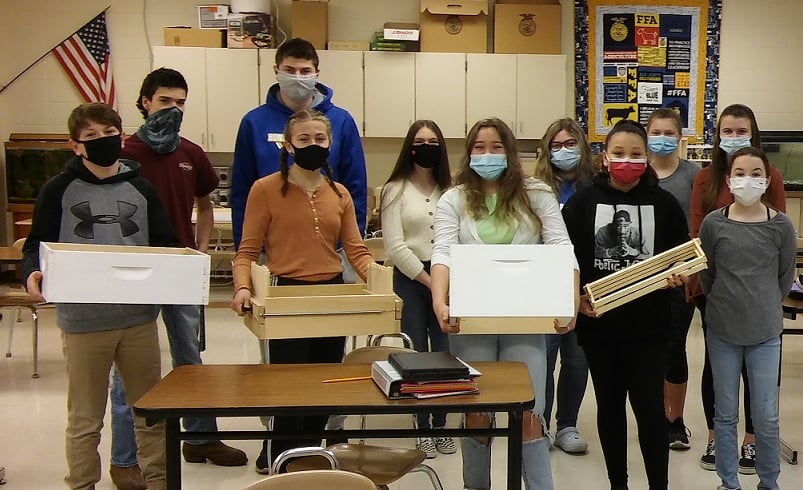 Students Learning About Beehives