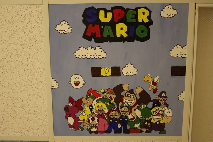Mario ceiling art