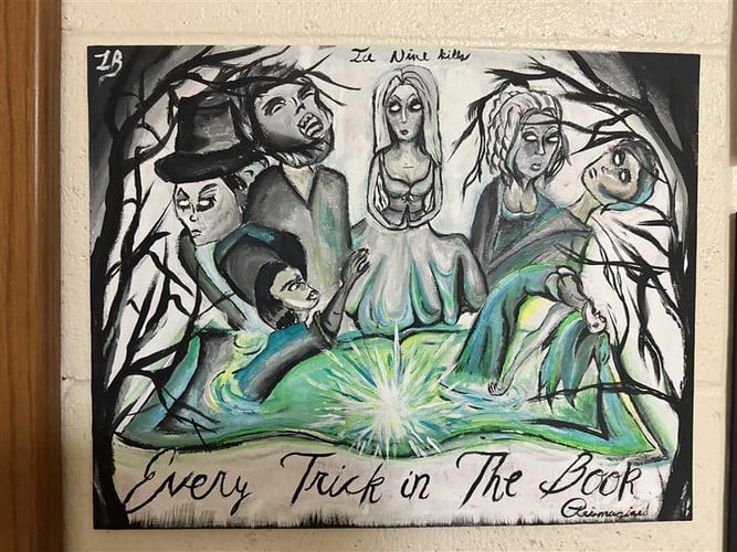 Painting of a group of people