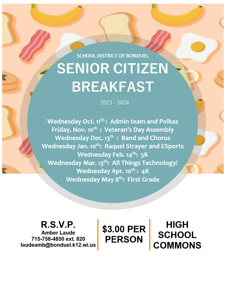 Senior Breakfast Schedule